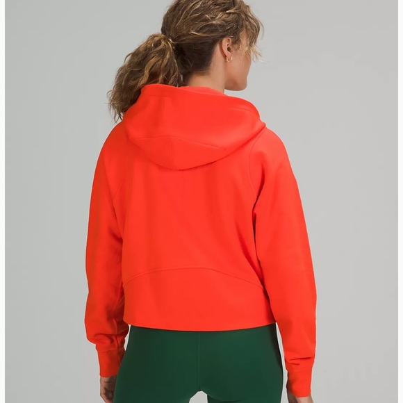 🎁LULULEMON COTTON FRENCH TERRY ZIP HOODIE/JACKET-AUTUMN RED-10/12 - Picture 6 of 16